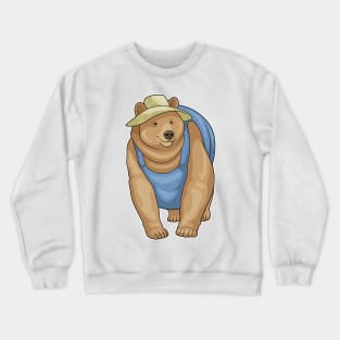 Bear Farmer Hat Crewneck Sweatshirt